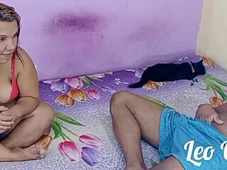 Brazilian milf Aninha gets fucked doggy by Leo Ogro