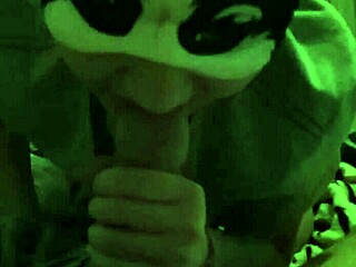 young blonde slut takes huge cock deepthroat, ends with face cumshot.