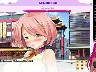 Vtuber Lewdneko explores dating in love cubed game