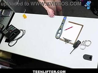 Teenlifter - Cute Redhead Teen Caught Shoplifting Fucks Guard