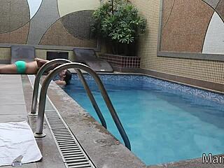 Oh man, I couldn't hold back and gave my ass and pussy to the director before filming without a condom - Badarox couple Manu Fox and Rubens Badaró full video on Red