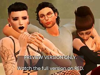 Grande and ripley rip clothes in intense 3d hentai threesome