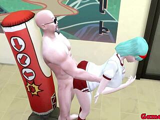 Bulma Gets Trained Sexually By Master Roshi