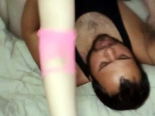 my gf in pink lingerie fucking and sucking