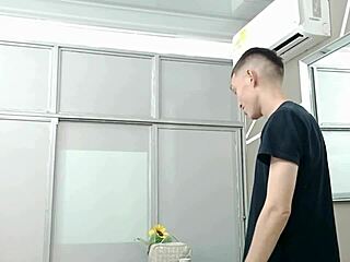 finally alone with the employee, i fulfilled my fantasy of deepthroat and doggystyle