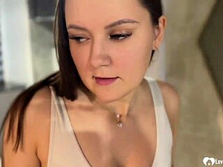 After breakup, roommate offers her shaved pussy for fucking