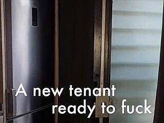 free first time with new tenant ready to fuck