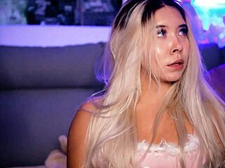 Blonde BBW with Fat Ass Enjoys Hard Doggy Fucking