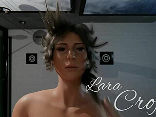 Horny Co-Eds Crave Massive Cock in Lara Croft PMV