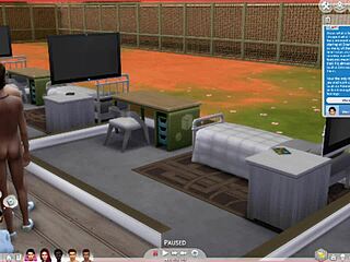 In the hospital, she decides to fuck herself with masturbation.