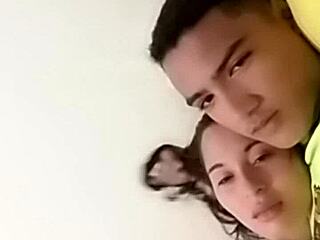 sexy couple enjoying intimate moments in bed