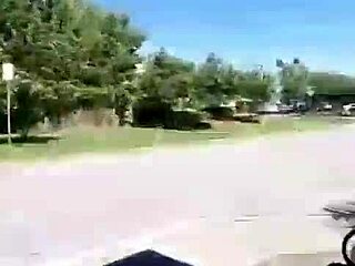 Slutslave1975 acts like a slut in public during retro blue films