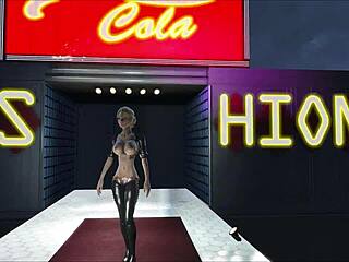 Fallout 4 Fashion Big Boobs Sky Anime Blonde Teen 18+ Tits Sexy