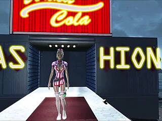 Fallout 4 Fashion Big Boobs Sky Anime Blonde Teen 18+ Tits Sexy