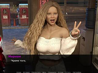 rough fucking with big tits russian milf in outdoor public costume game