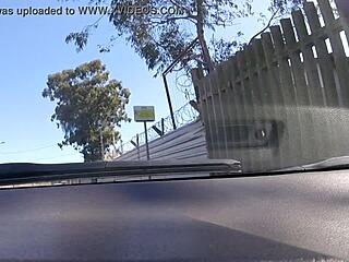 Naked woman with big tits exposes herself in front of Gremio stadium