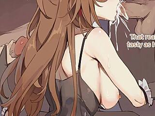 In this hentai, your maid brings a pleasant surprise with joi