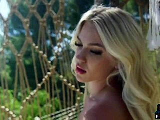 Curvy Blonde Teen Jazlyn Ray Shows Big Natural Tits for Playboy