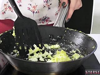 teen masturbates and begs for blowjob in family