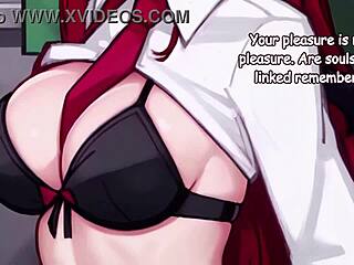 cosplay succubus student in anime roleplay giving instructions