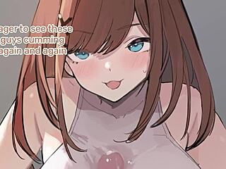 In this hentai, your maid brings a pleasant surprise with joi