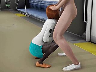 Boku No Hero Ochako Fucks Hard in Metro Full Video!
