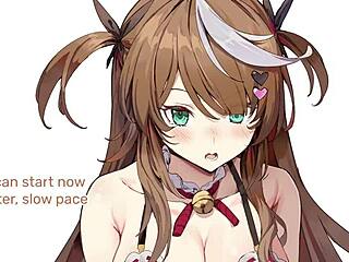 In this hentai, your maid brings a pleasant surprise with joi