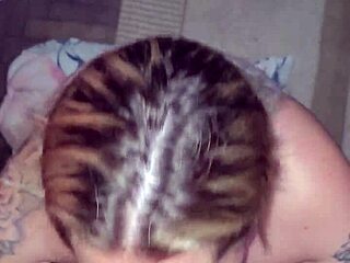 Blonde Slut Deepthroats Friend's Cock And Gets Cum On Face