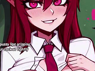 cosplay succubus student in anime roleplay giving instructions