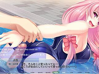 Yunagi Bent Over For Pool Pounding With Big Tits