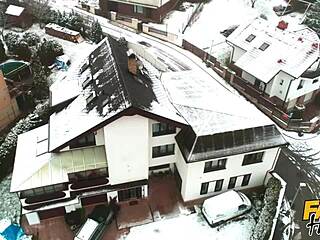 Intergalactic Backpackers in Hot Dorm Threesome POV