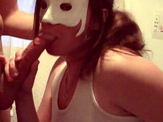 teen gives awesome blowjob deepthroat and swallows cum eagerly