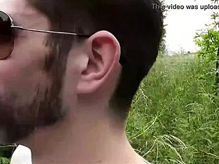 Kitty Bends Over for Double Doggy Ram on Roadside