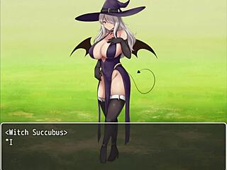 In tower of alfimia, she dominates with a handjob