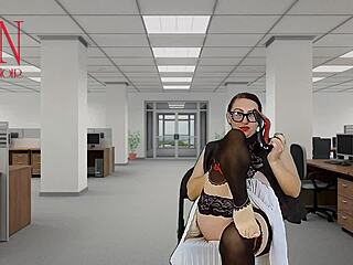 naked secretary seduces her boss shows her pussy tits and cunt