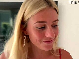 miss alice wild, stunning blonde, seduces french fans on beach