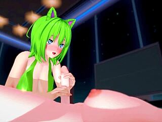 3D hentai futa with big tits and ass rides Indian cock to creampie.