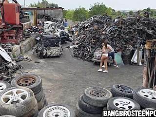 Hot Teen 18+ Gets Ass Fucked Outdoors