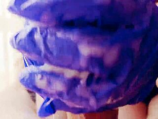 Emotional Release From Asmr Masturbation In Gloves, Covered In Cum