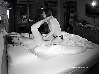 this real lesbian couple does fingerbang and strapon for hot action with orgasm