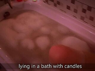 sensual blowjob creampie and cum swallow in bath