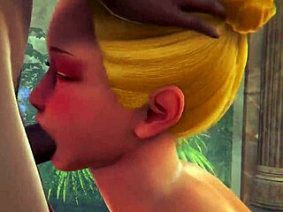 Anime hentai girl in cosplay costume engages in uncensored hardcore sex with blowjob and creampie in the bath.