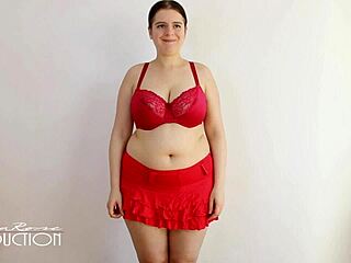 trying my new bras on with big tits and ass.