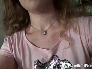 kinky teen 18+ strips her sexy outfit just for you to see her shaved pussy