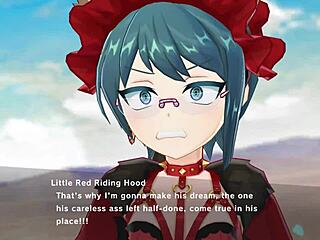 Magicami - Red Hood Bad Wolf Girl In Anime Hentai Outdoor Public