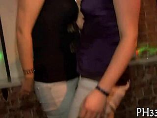 Can you imagine this sexy party turning into hardcore sex with cum on face?