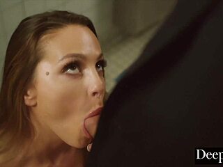 Deeper Abigail Mac Fucks Her Young 18+ Employee In The Bathroom