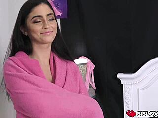 Horny stepbro can’t resist Jasmine Vega’s tight pussy. He pounds her hard in wild POV action.