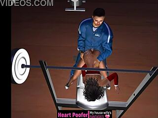 i get groped at the inclined bench in cartoon