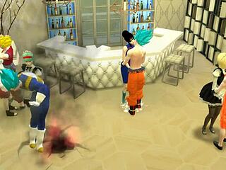 Sirvientas Esclavas Episodio 12 Goku Gohan Vegeta Clirin Castigan Esposas Infieles